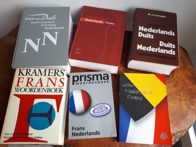 6x dictionnaire de langue français néerlandais