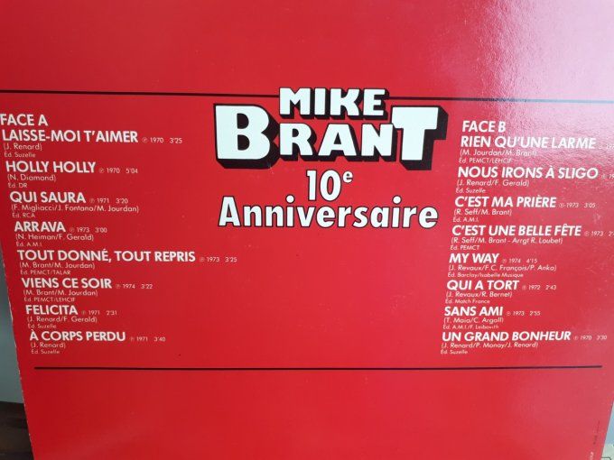 Lot de 5 Disque vinyle 33T Mike Brand album