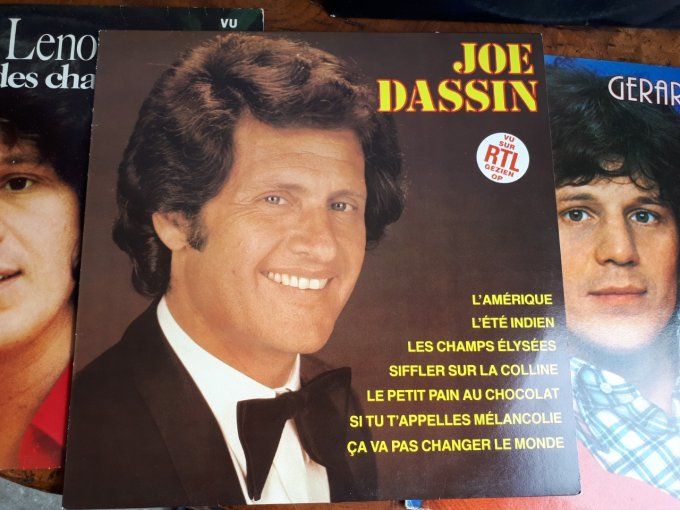 Lot de 5 disque vinyle 33T  Piere pierret / joe dassin /gerard lenorman