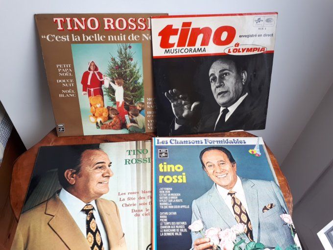 lot de 4 disque vinyle 33T Tino rossi