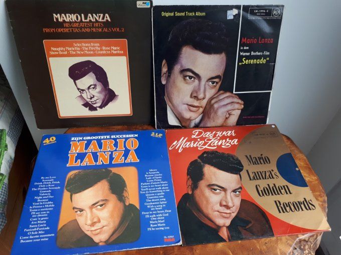 lot de 4 disque vinyle 33T Mario Lanza