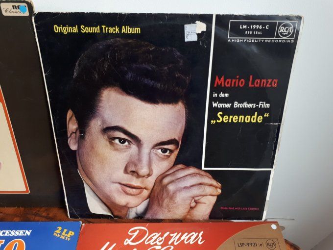 lot de 4 disque vinyle 33T Mario Lanza