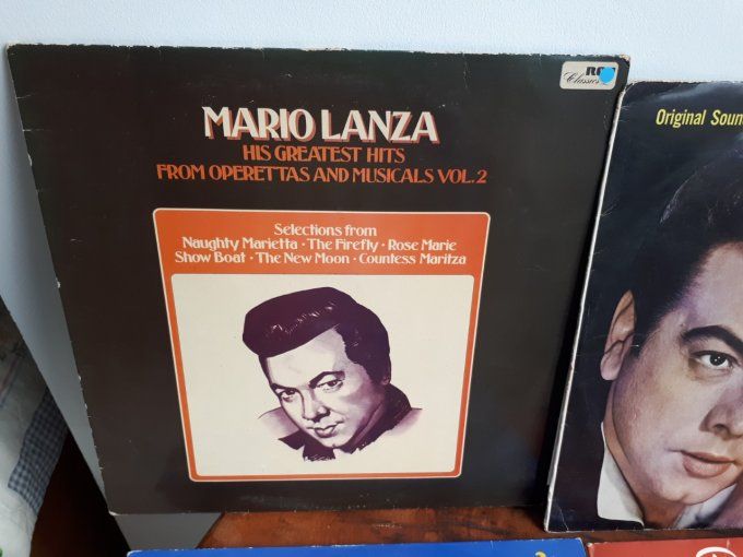 lot de 4 disque vinyle 33T Mario Lanza