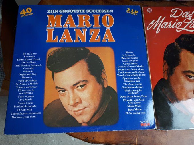 lot de 4 disque vinyle 33T Mario Lanza