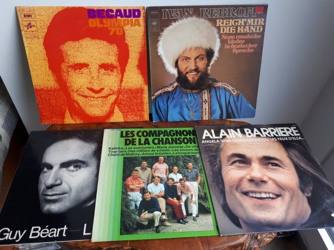 lot de 5 disque album vinyle 33T