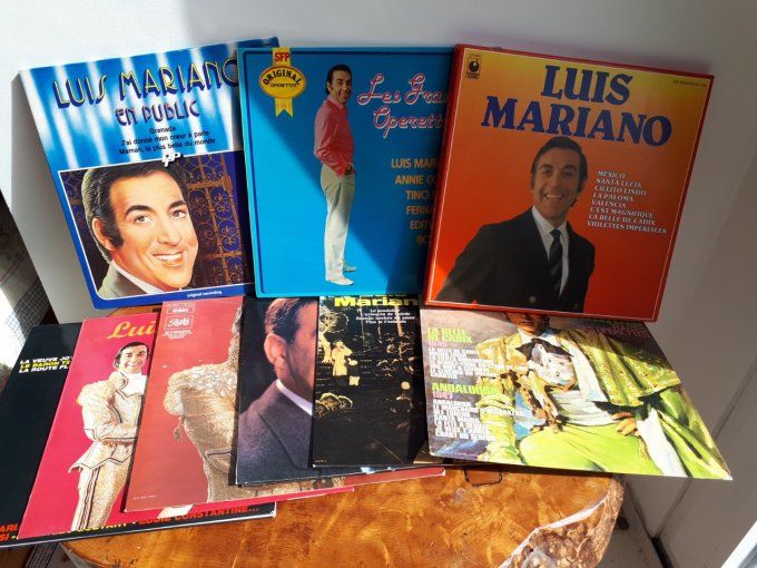 lot de 9 disque vinyle 33T Louis Mariano