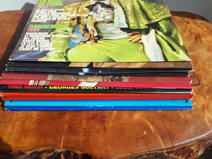 lot de 9 disque vinyle 33T Louis Mariano