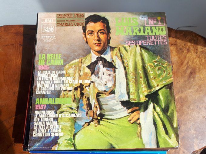 lot de 9 disque vinyle 33T Louis Mariano