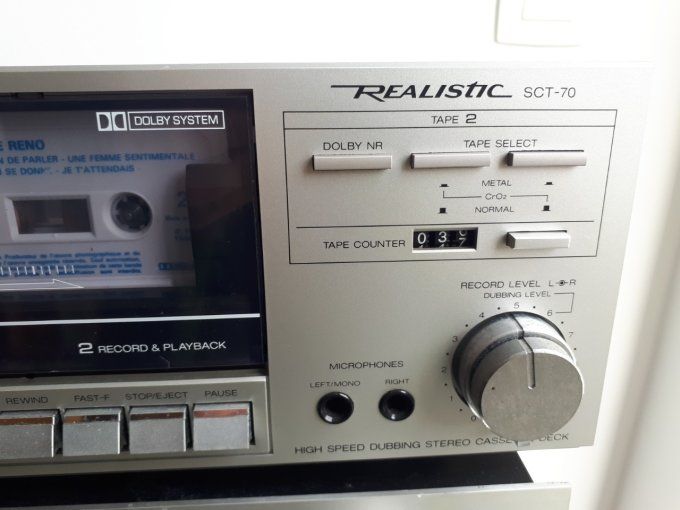 double deck casette Tandy realistic SC 60