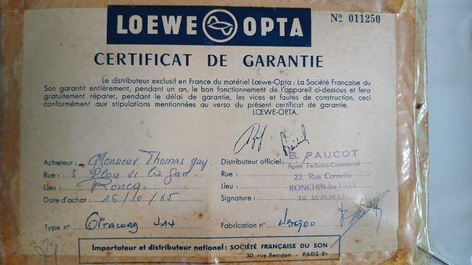 lecteur enregistreur a bande portable Lowe Opta 1965