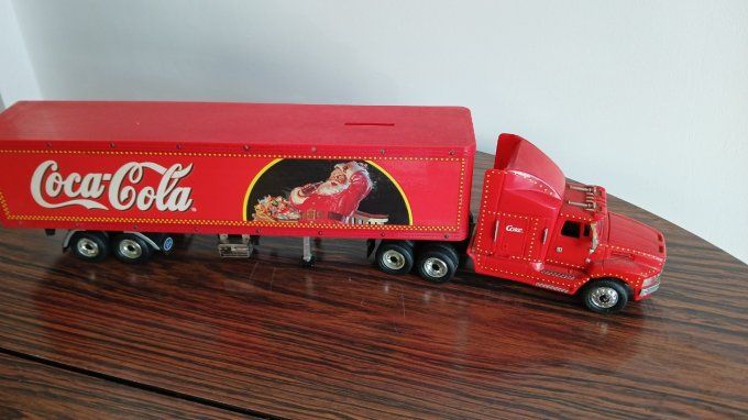 camion coca cola lumineux 43 cm