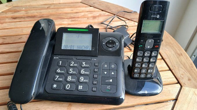 telephone fixe + portable avec repondeur