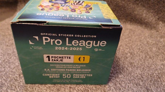 Panini pro league 2025 box 50 pochettes 