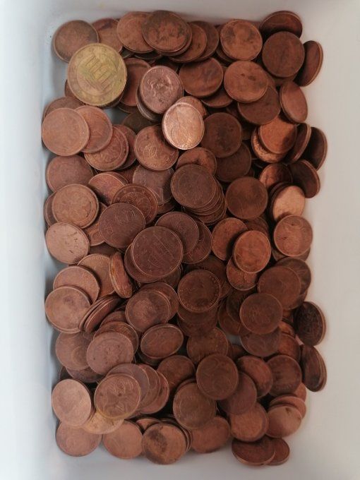 260 pièces de 0.02 euro cent