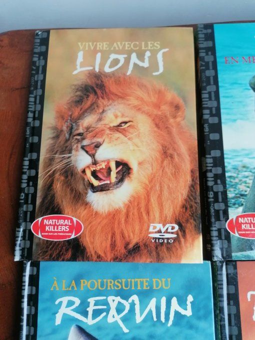 6 DVD animaux avec livret