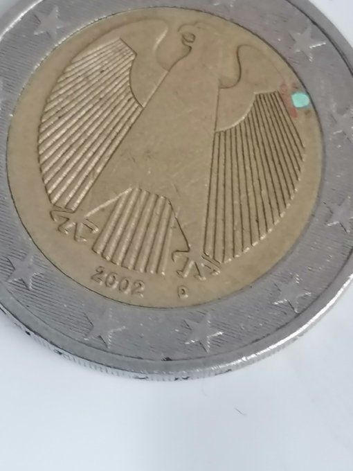 5 pièces de 2 euro 2002 Allemagne 5 ateliers differents