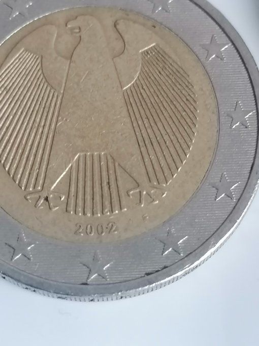 5 pièces de 2 euro 2002 Allemagne 5 ateliers differents