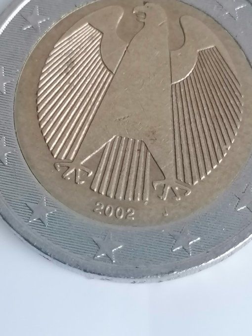 5 pièces de 2 euro 2002 Allemagne 5 ateliers differents