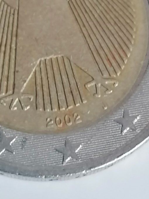 5 pièces de 2 euro 2002 Allemagne 5 ateliers differents