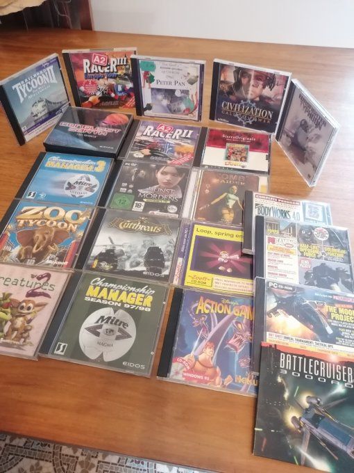 20 jeux pc cd rom