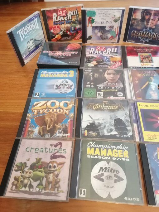 20 jeux pc cd rom