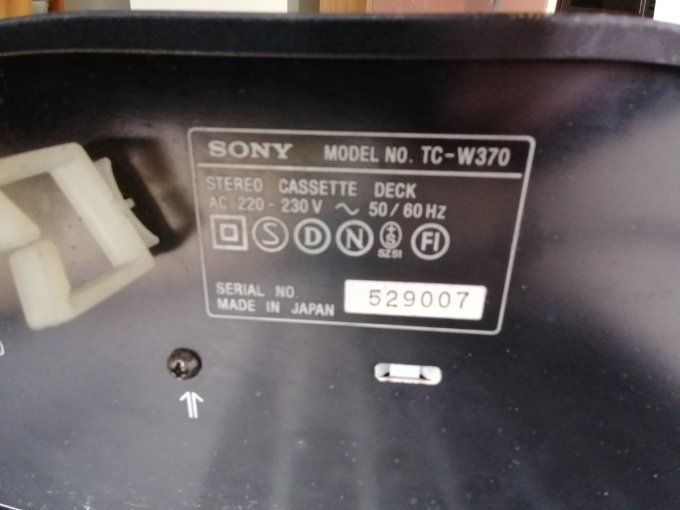 Sony double casette deck TC W370