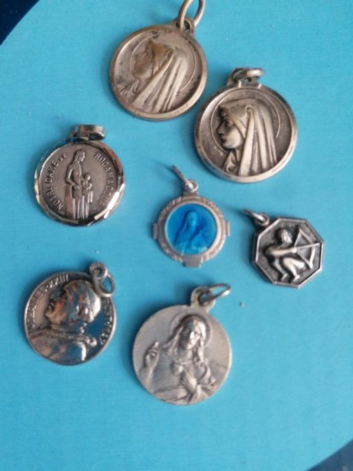 6 médaille  pendentif marie