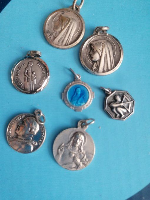 6 médaille  pendentif marie