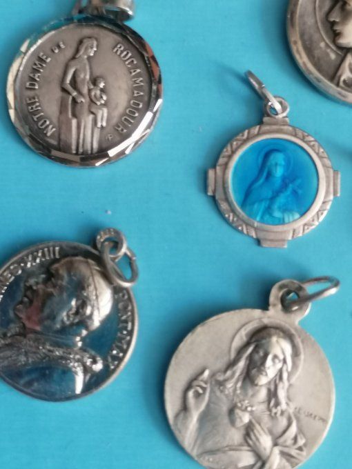 6 médaille  pendentif marie