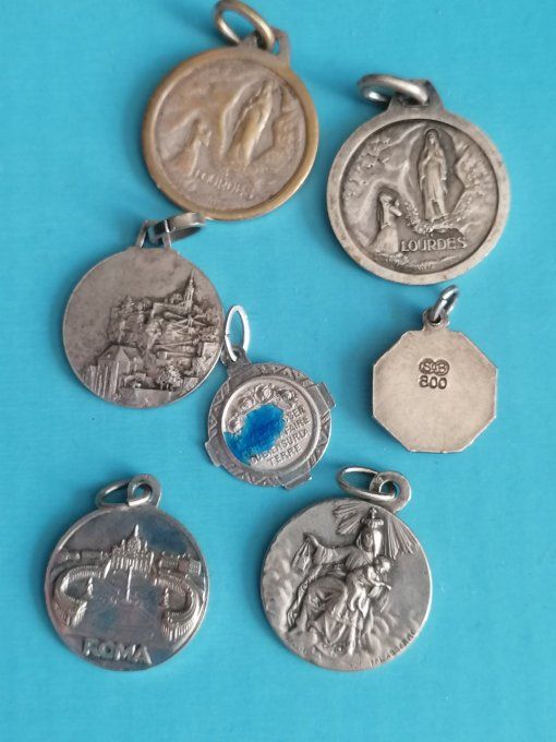 6 médaille  pendentif marie