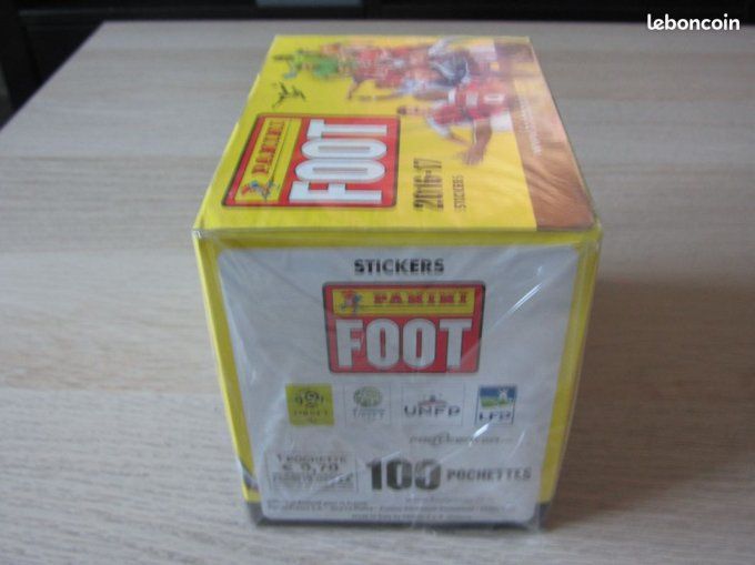 panini foot 2016 box 100 pochettes exceptionnel rare cellophaner