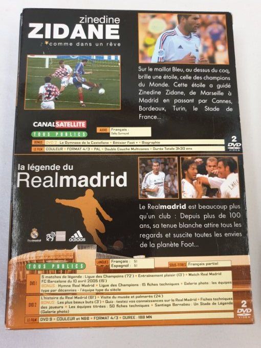 2x DVD sur zidane