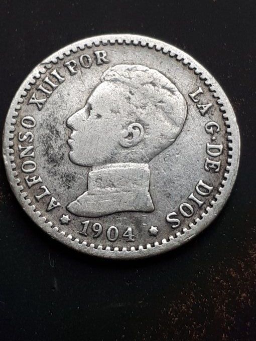 10 pièce argent alfonso 12 /13 1880 - 50 centimos