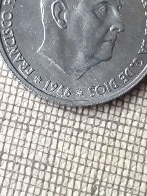 10 pièce franco espagne 1966