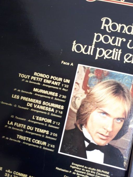 Lot de 3 disque vinyle 33T Richard Clederman