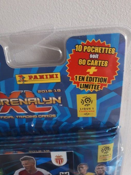 Panini adrenalyn  XL ligue1 Foot 2018-2019  blister 10 pochettes + edition limitée