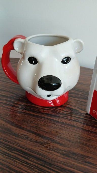 Mug + pot a lait coca cola original porcelaine