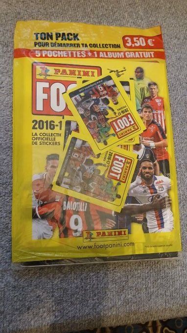 panini foot 2016 blister starterpack neuf rare version jaune