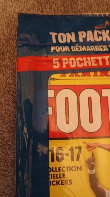 panini foot 2016 blister starterpack neuf rare version bleu