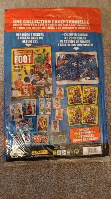 panini foot 2016 blister starterpack neuf rare version bleu