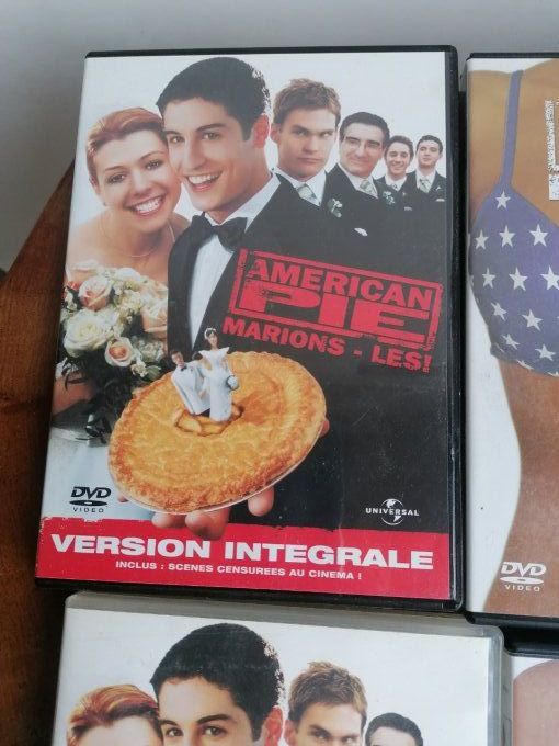 lot complet 8 film dvd american pie