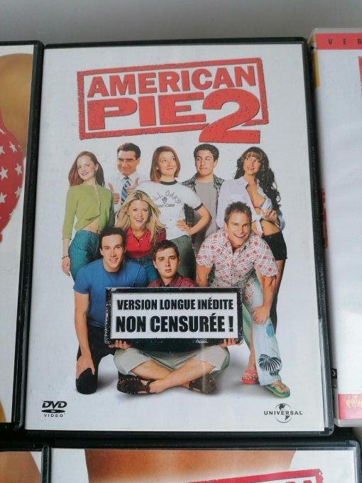 lot complet 8 film dvd american pie