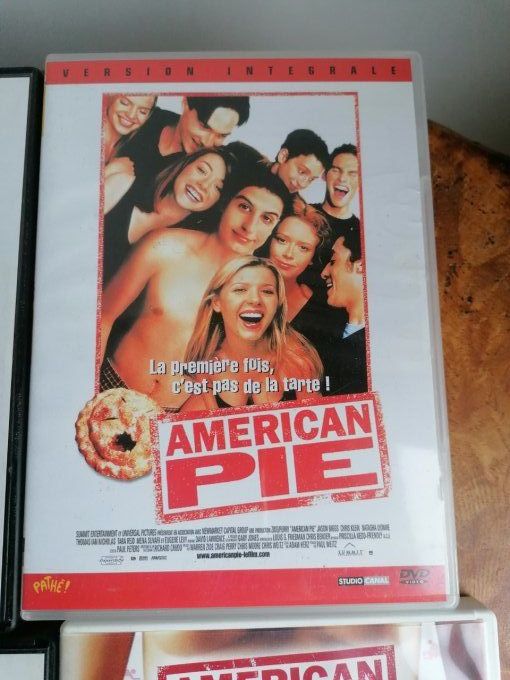 lot complet 8 film dvd american pie