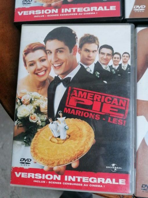 lot complet 8 film dvd american pie