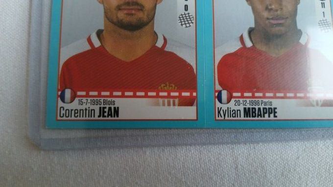 panini sticker mbappe monaco foot 2016