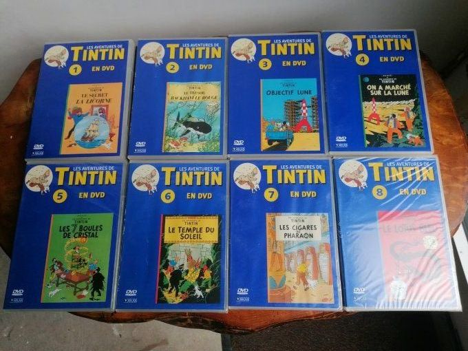 8 DVD serie Tintin et milou