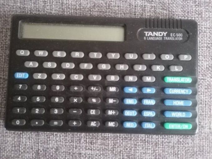 Traducteur  6 langues Tandy EC-500