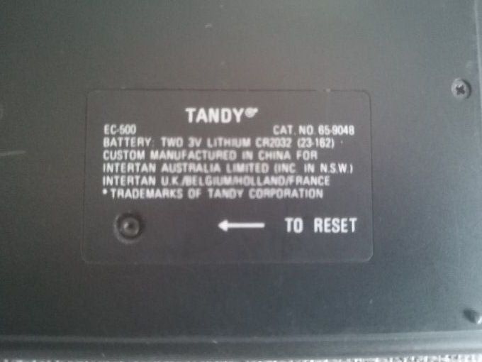 Traducteur  6 langues Tandy EC-500