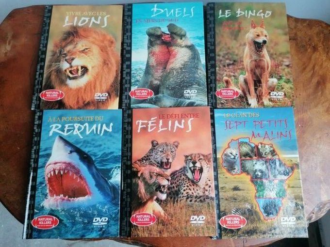 6 DVD animaux avec livret