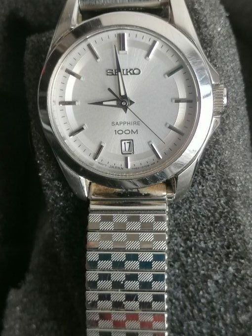 Montre seiko sapphire 100m